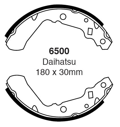 EBC Brake Shoe Replacement Set (6500)