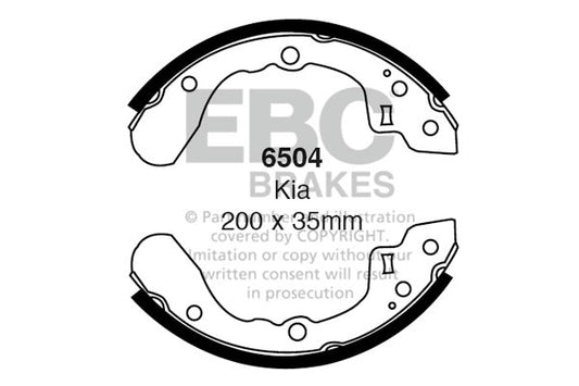 EBC Brake Shoe Replacement Set (6504)