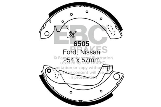 EBC Brake Shoe Replacement Set (6505)