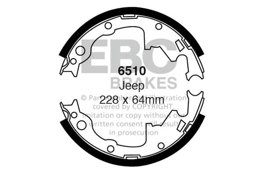 EBC Brake Shoe Replacement Set (6510)