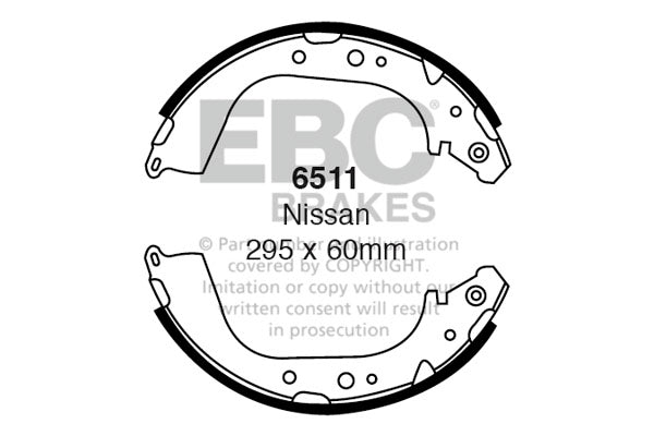 EBC Brake Shoe Replacement Set (6511)