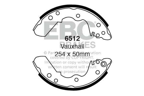 EBC Brake Shoe Replacement Set (6512)