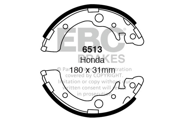 EBC Brake Shoe Replacement Set (6513)