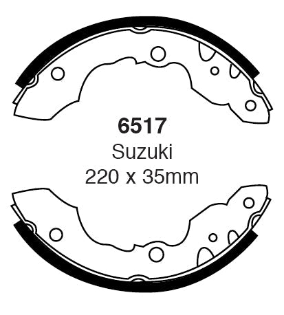EBC Brake Shoe Replacement Set (6517)
