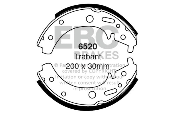 EBC Brake Shoe Replacement Set (6520)