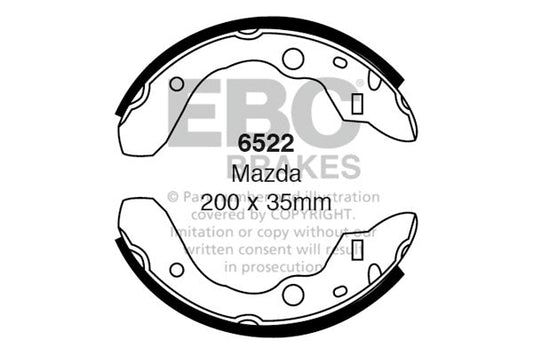 EBC Brake Shoe Replacement Set (6522)