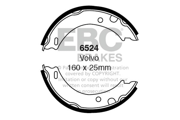EBC Brake Shoe Replacement Set (6524)
