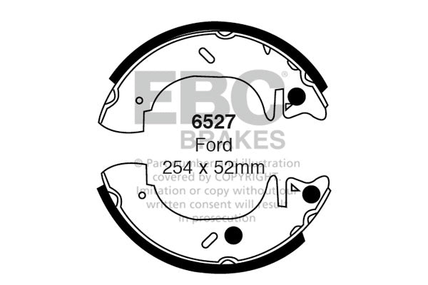 EBC Brake Shoe Replacement Set (6527)