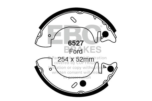 EBC Brake Shoe Replacement Set (6527)