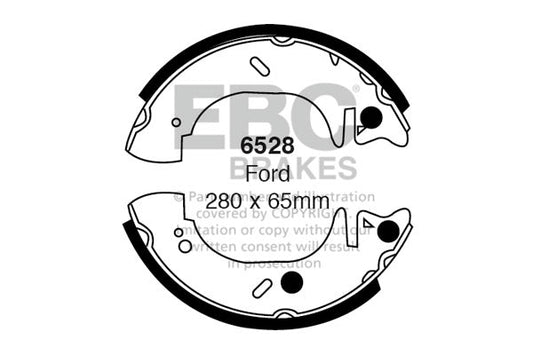 EBC Brake Shoe Replacement Set (6528)