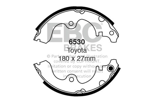 EBC Brake Shoe Replacement Set (6530)