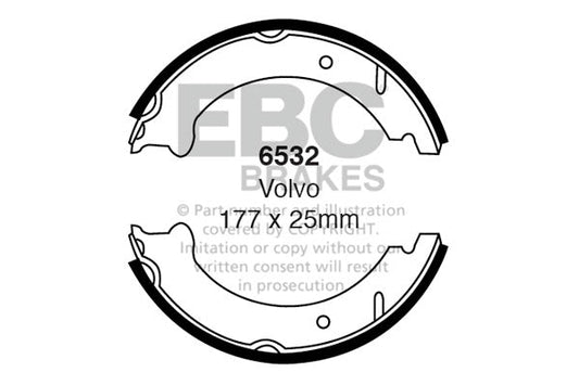 EBC Brake Shoe Replacement Set (6532)