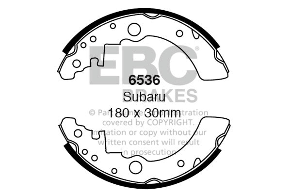 EBC Brake Shoe Replacement Set (6536)