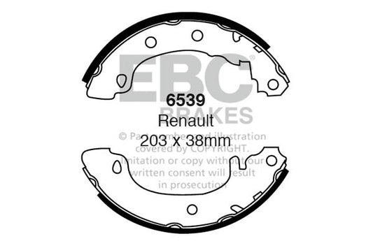 EBC Brake Shoe Replacement Set (6539)