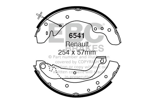 EBC Brake Shoe Replacement Set (6541)