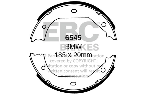 EBC Brake Shoe Replacement Set (6545)