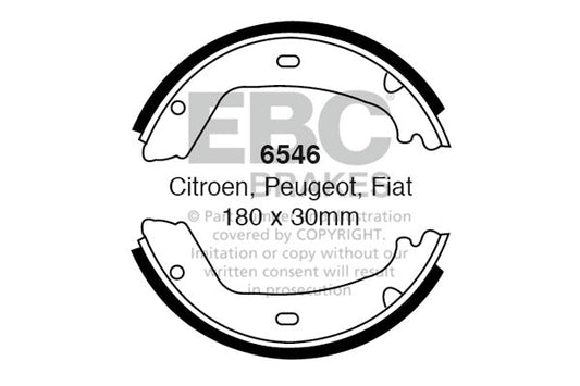 EBC Brake Shoe Replacement Set (6546)