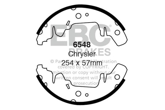 EBC Brake Shoe Replacement Set (6548)