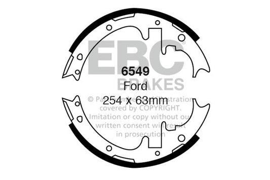 EBC Brake Shoe Replacement Set (6549)