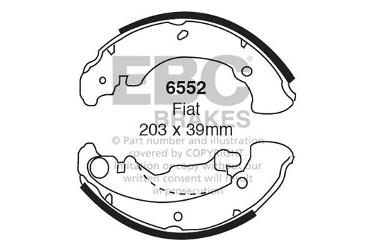 EBC Brake Shoe Replacement Set (6552)