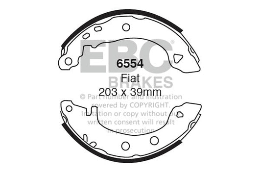 EBC Brake Shoe Replacement Set (6554)