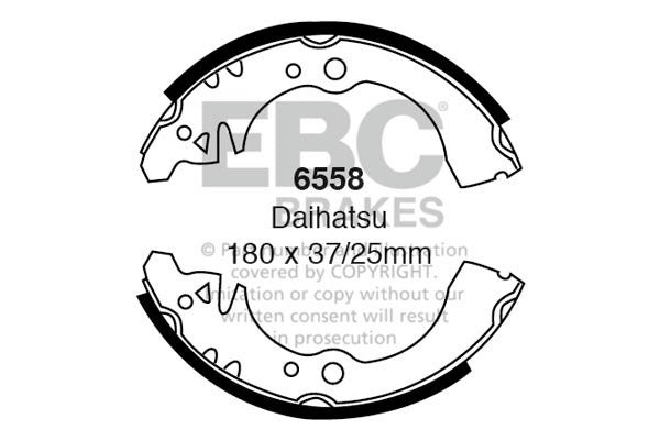 EBC Brake Shoe Replacement Set (6558)