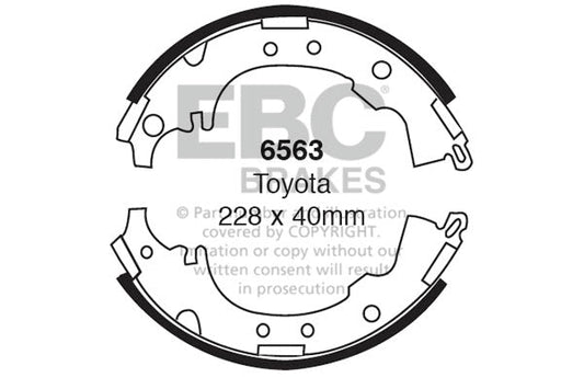 EBC Brake Shoe Replacement Set (6563)