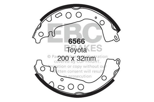 EBC Brake Shoe Replacement Set (6566)