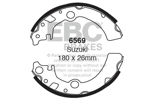 EBC Brake Shoe Replacement Set (6569)