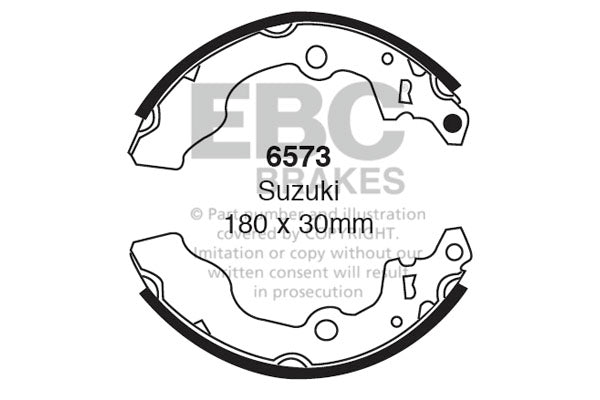EBC Brake Shoe Replacement Set (6573)