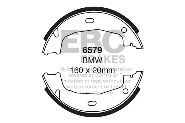 EBC Brake Shoe Replacement Set (6579)