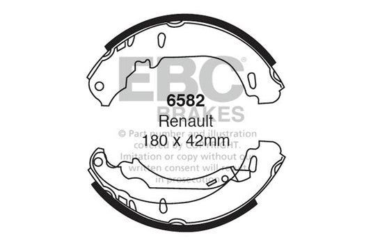 EBC Brake Shoe Replacement Set (6582)