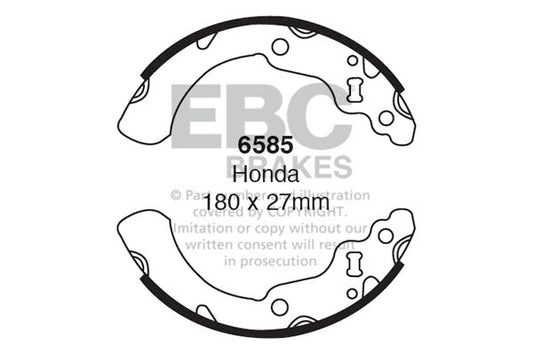 EBC Brake Shoe Replacement Set (6585)
