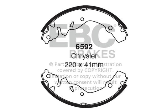 EBC Brake Shoe Replacement Set (6592)