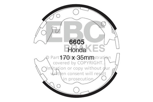 EBC Brake Shoe Replacement Set (6605)