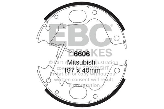 EBC Brake Shoe Replacement Set (6606)