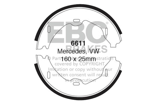 EBC Brake Shoe Replacement Set (6611)