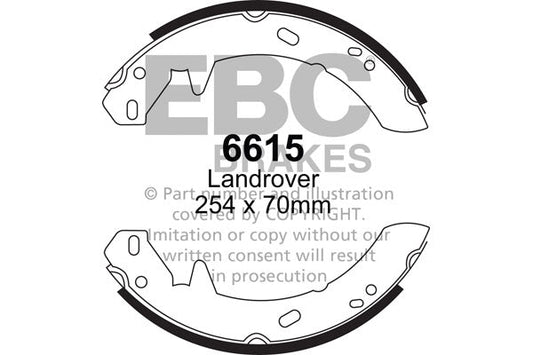 EBC Brake Shoe Replacement Set (6615)