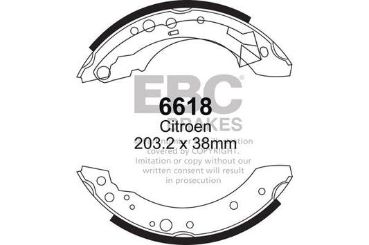 EBC Brake Shoe Replacement Set (6618)