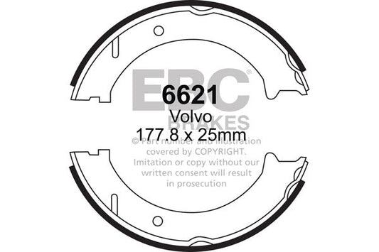 EBC Brake Shoe Replacement Set (6621)