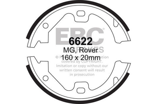 EBC Brake Shoe Replacement Set (6622)