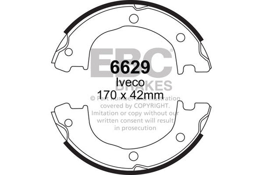 EBC Brake Shoe Replacement Set (6629)