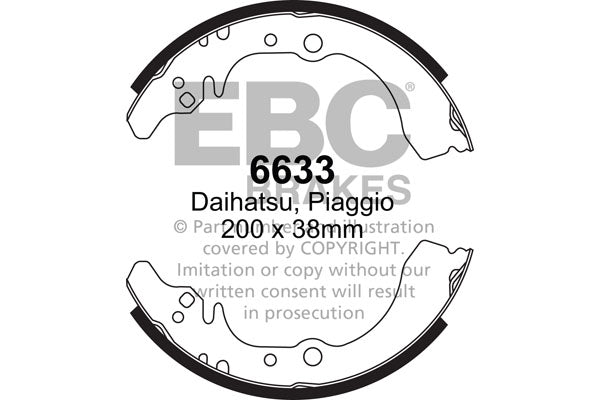 EBC Brake Shoe Replacement Set (6633)