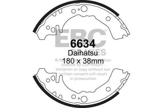 EBC Brake Shoe Replacement Set (6634)