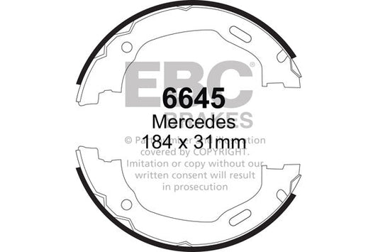 EBC Brake Shoe Replacement Set (6645)