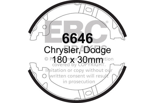EBC Brake Shoe Replacement Set (6646)