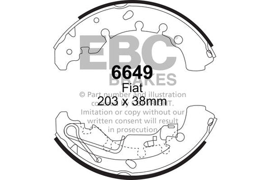 EBC Brake Shoe Replacement Set (6649)