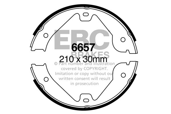 EBC Brake Shoe Replacement Set (6657)