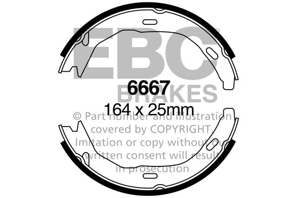 EBC Brake Shoe Replacement Set (6667)