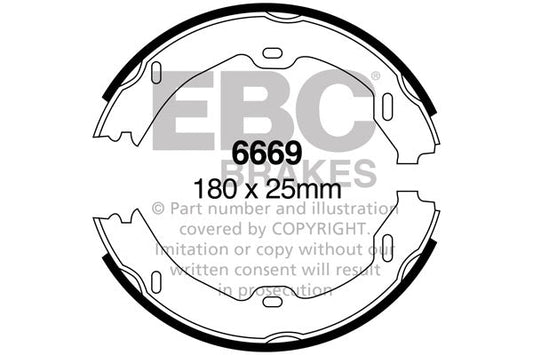 EBC Brake Shoe Replacement Set (6669)